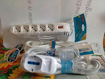 2 Multiprese 2 Prolunghe + accessori