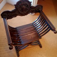 Seggiola Savonarola del 1800