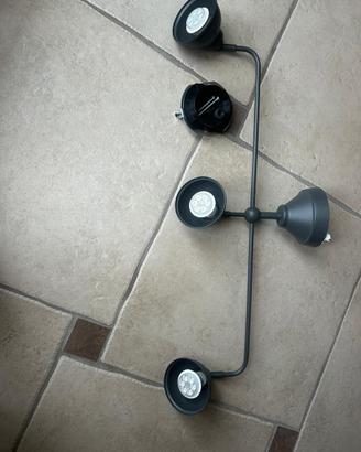 Lampadario a tre faretti Ikea mod. Vitemolla