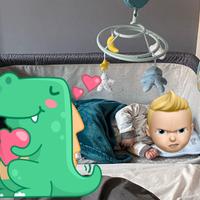 Next2me con giostrina e tante lenzuola ecc