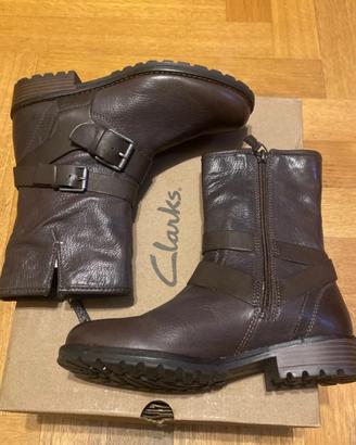 Stivaletti pelle Clarks 37 marroni