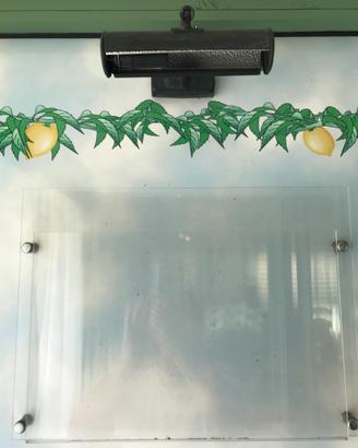 Lampada con porta menu