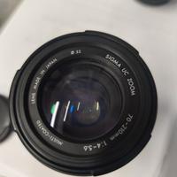 Obiettivo Sigma 70-210 per Minolta