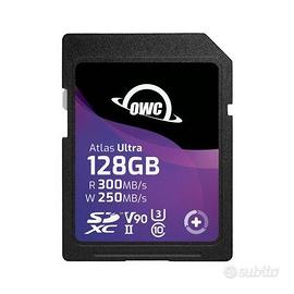 OWC 128GB Atlas Ultra SDXC UHS-II V90 R300 MB/s W2