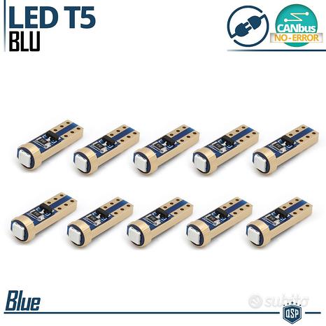 10 Lampadine LED T5 Blu per Cruscotto Luci Quadro
