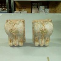 Coppia reggimensola capitello cm. 19