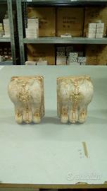 Coppia reggimensola capitello cm. 19