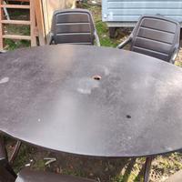 TAVOLO OVALE+7 SEDIE