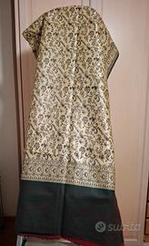 stola, sciarpa indiana in cashmere verde