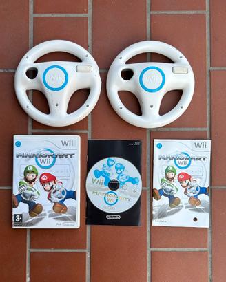 Mario kart + 2 volanti originali wii