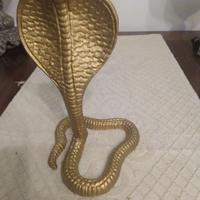 Serpente Cobra in ottone