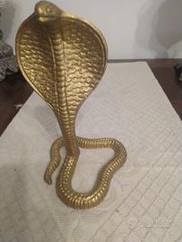 Serpente Cobra in ottone
