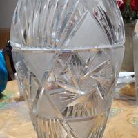 Vaso in cristallo h 30 cm con posacenere