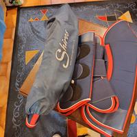 PARACOLPI DA VIAGGIO PER CAVALLI. SET DA 8 PZ TOT.