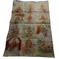 RICAMO CINESE TESSUTO  DEA THANGKA AVALOKITESVARA