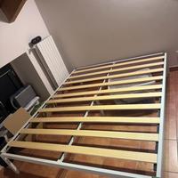 Struttura Letto matrimoniale in ferro bianco
