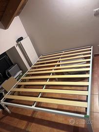 Struttura Letto matrimoniale in ferro bianco