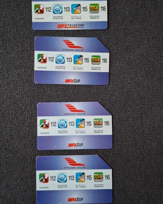 schede telefoniche protezione civile