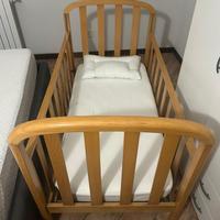 Lettino bimbo con materasso e cuscino