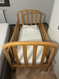 Lettino bimbo con materasso e cuscino