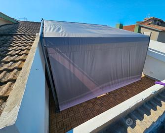 pergola con telo scorrevole 