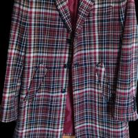 Cappotto uomo tartan TRIPLE A – Made in Italy –
