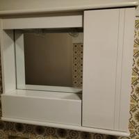Pensile bagno con specchio