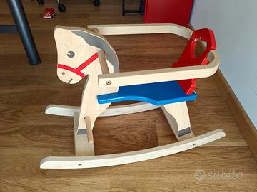 Cavallo a dondolo in legno città del sole