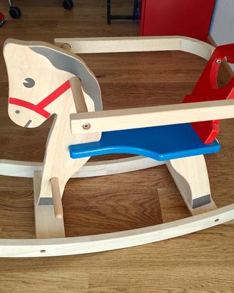 Cavallo a dondolo in legno città del sole