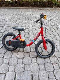 bicicletta bimbi B'Twin Discover 500 14 pollici
