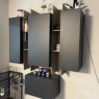 Soggiorno mobili cubotti parete sala