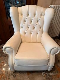 Poltrona in pelle
