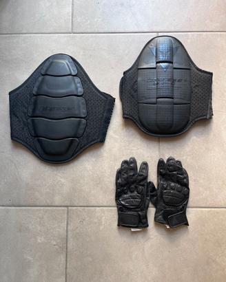 PARASCHIENA E GUANTI PELLE DAINESE