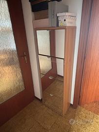 Scarpiera con specchio