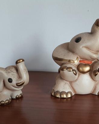 Coppia Elefanti THUN in Ceramica 