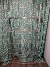 Scaffalatura Cromata OMAR 1 sezione, 92x36x181 cm