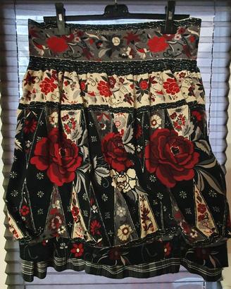 Gonna artigianale in velluto