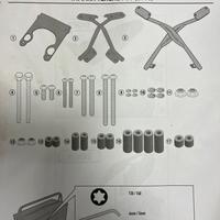 Telaio bauletto e telaio borse Givi Tenere 700