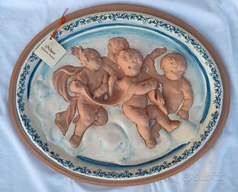 QUADRO-CAPEZZALE ARTIGIANALE IN TERRACOTTA