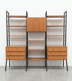 Libreria Modulare Vintage in Formica, Anni '60