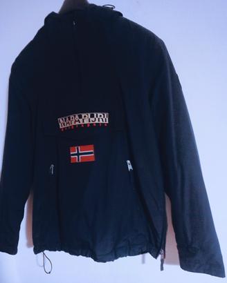 Giacca NAPAPIJRI GROGRAPHIC  Blu navy con logo .