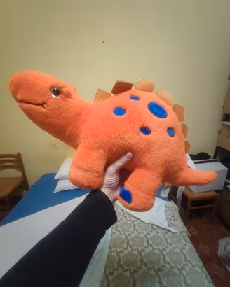 Peluche pupazzi.. Dinosauro e pesciolino 