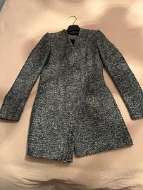 Trench primaverile Zara blu melange xs taglia