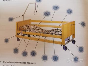 Letto elettrico da degenza