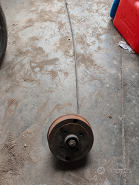 Mozzo freni ruota completo carrello ellebi
