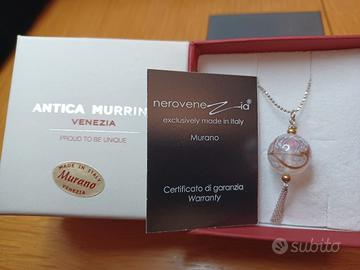 3 stupendi ciondoli in vetro di Murano 