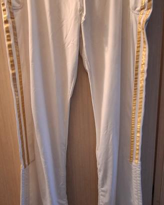 Pantaloni  Adidas Bianco Oro