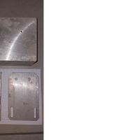 piastra in alluminio - bloccho pieno CNC fresatura