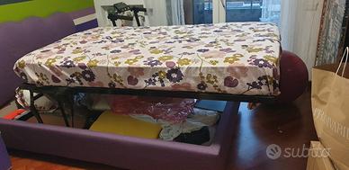 letto 1 piazza e mezza con contenitore compl