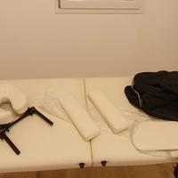 set massaggio con Lettino da massaggio in legno 